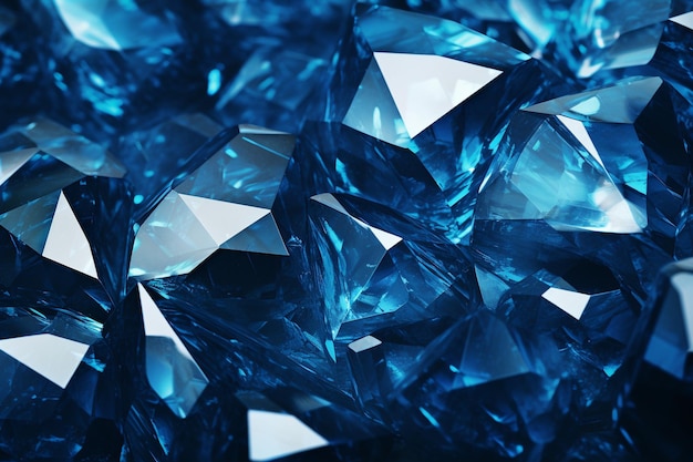 Blue diamond textures background