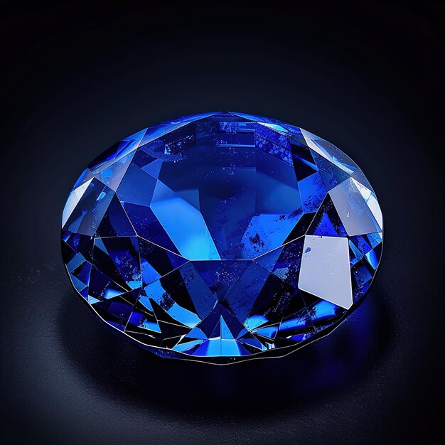 Photo a blue diamond with the word earth on it