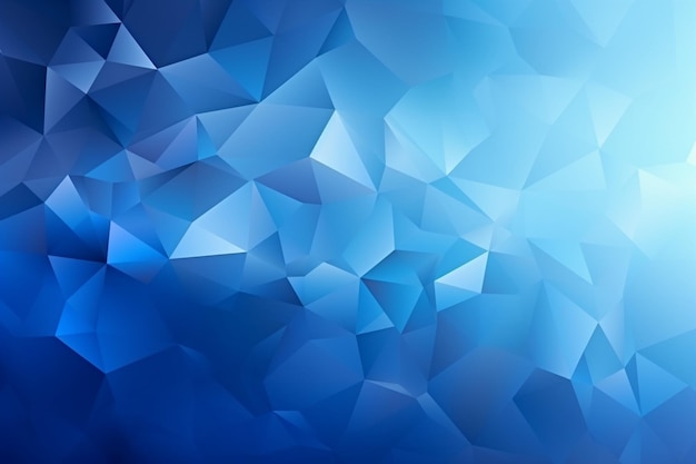 Blue digital low poly technology style background