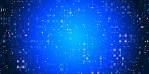 Blue dot technology background