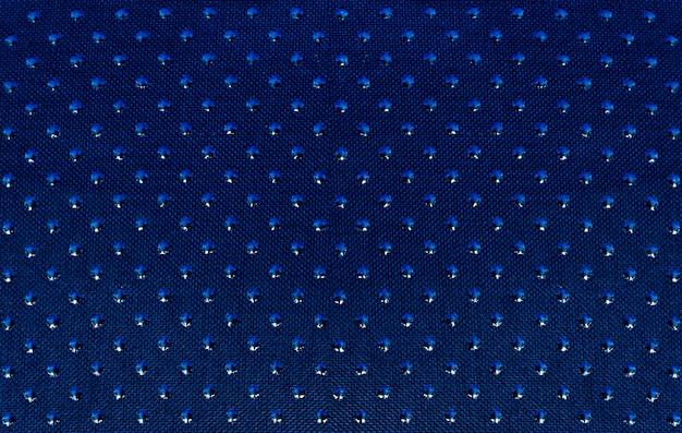 Blue dot on texture cloth abstract background