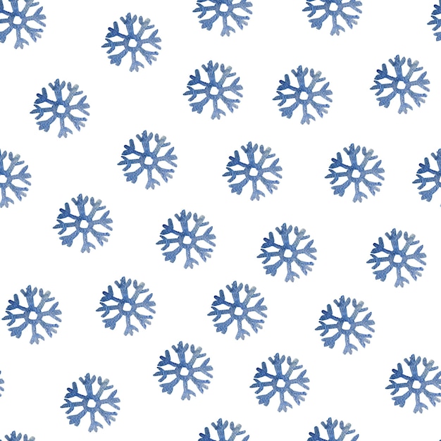 Blue dream watercolor seamless pattern