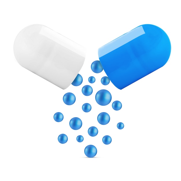 blue drugs isolated