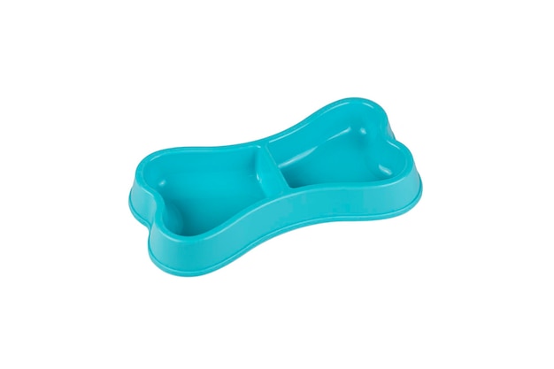 blue duo bone bowl feeder for dogs