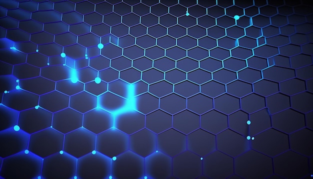 blue Dynamic hex backgrounds for networking