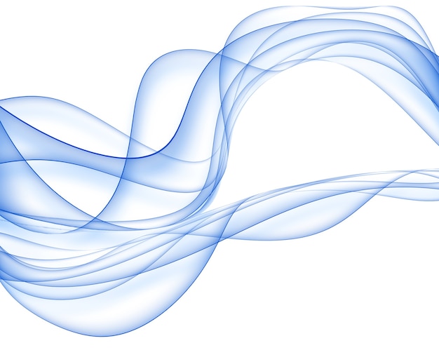 青いエレガントな抽象的な背景と抽象的な滑らかな線