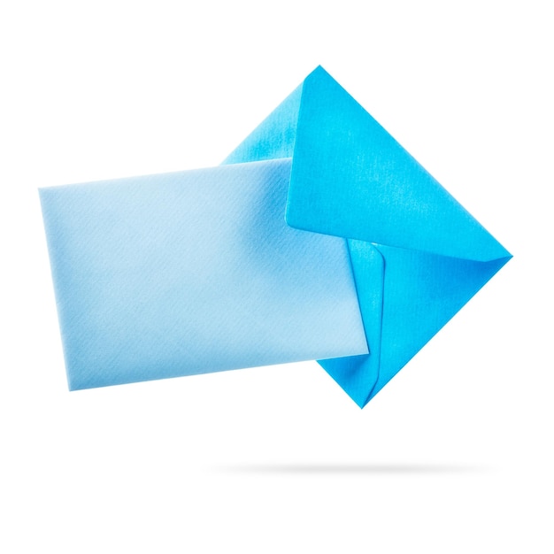 Blue envelope with card