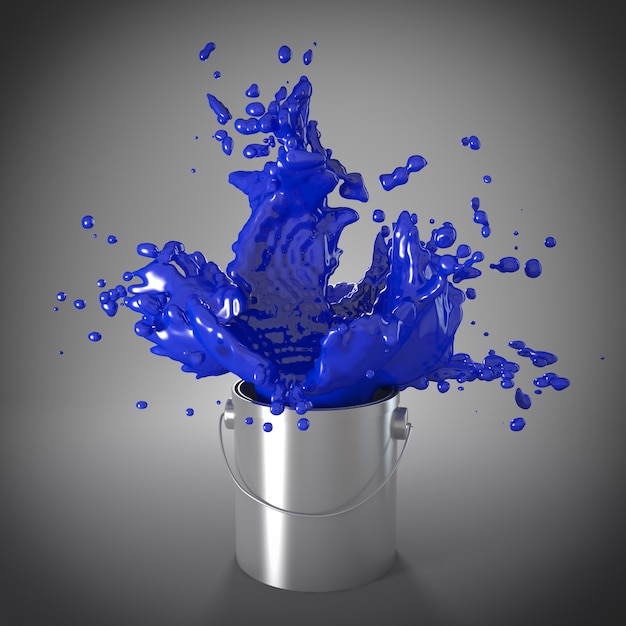 Premium Photo | Blue explosion