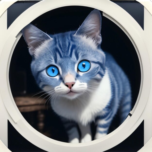 Blue eye cat photography