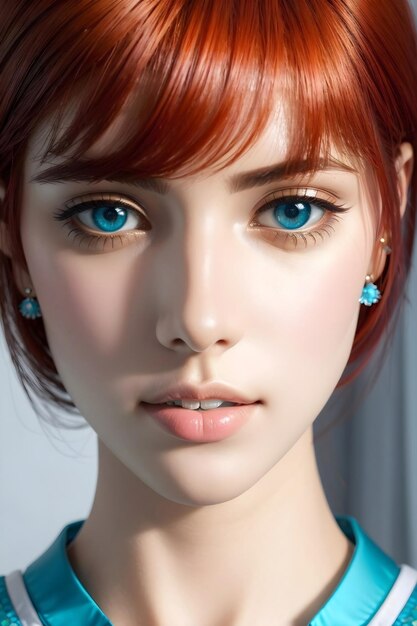 blue eye woman