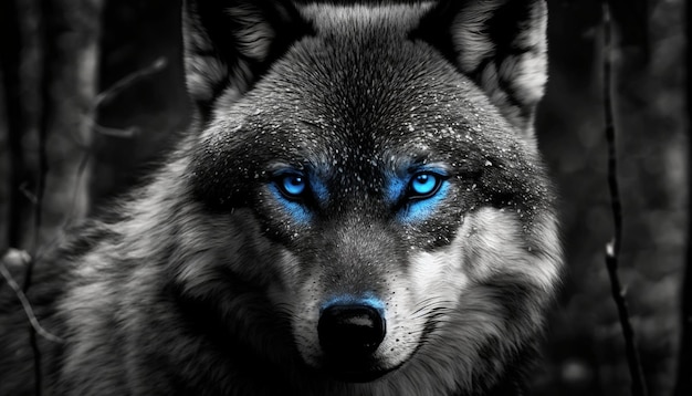 Premium Photo | Blue Eyes Wolf Wallpapers For Iphone And Android