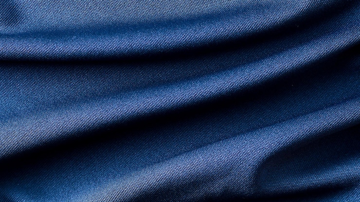 Photo blue fabric cloth background texture
