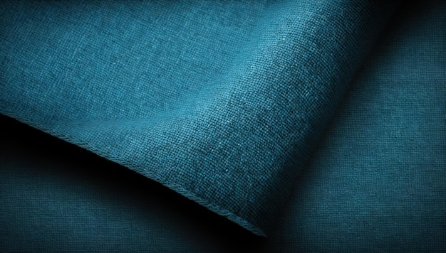 Фото Синяя текстура ткани ткани для фона скомканного хлопка генеративного ай