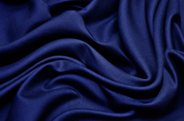 Blue fabric texture background