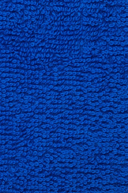 青い背景の布で 縫製のパターンが付いています