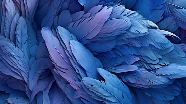 Blue feathers that look like feathers