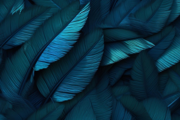 Blue feathers wallpaper for iphone and android