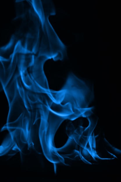 Blue flames of fire as abstract backgorund