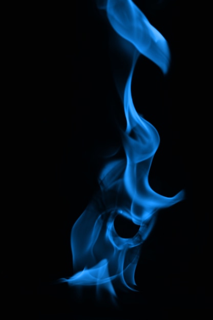 Blue flames of fire as abstract backgorund