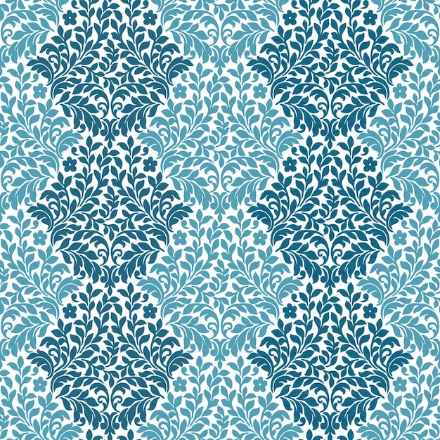 a blue floral pattern with a green floral pattern