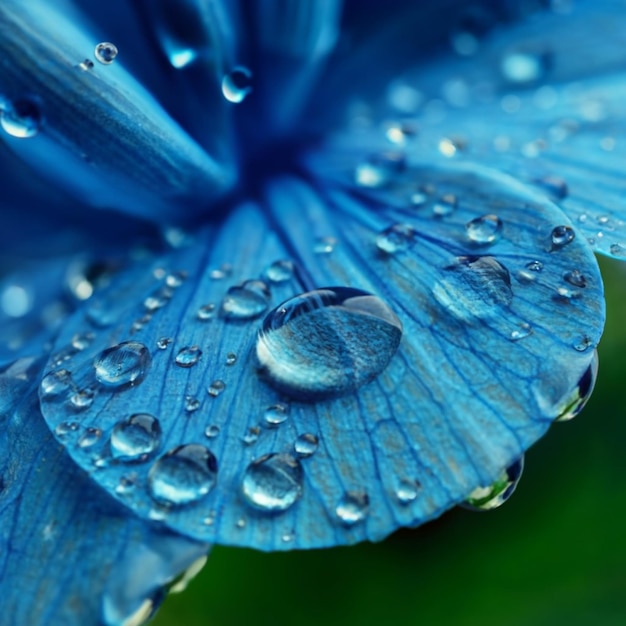 Blue flower art