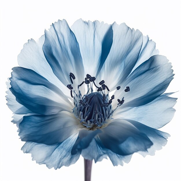 Blue flower elevation