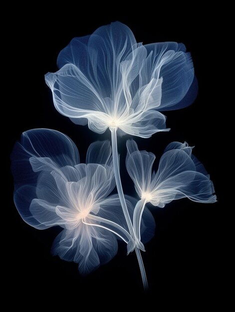 синий цветок со словом «синий».