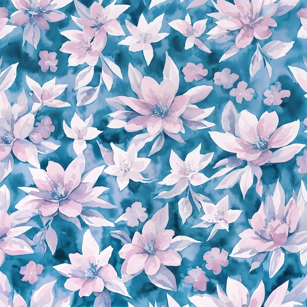 Blue flowers background