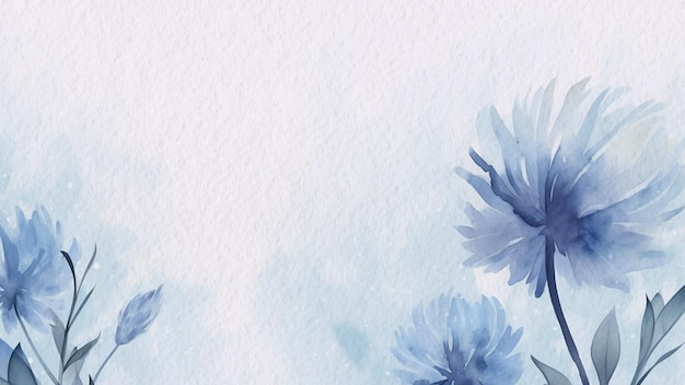 Blue flowers on a blue background