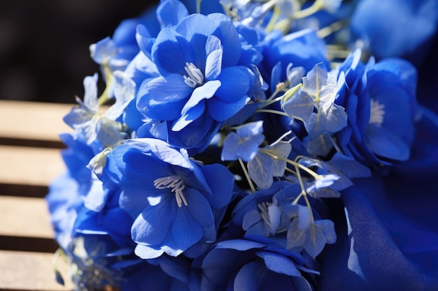 blue flowers and nature