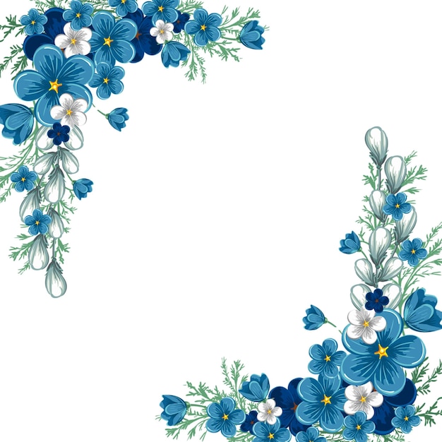 blue flowers