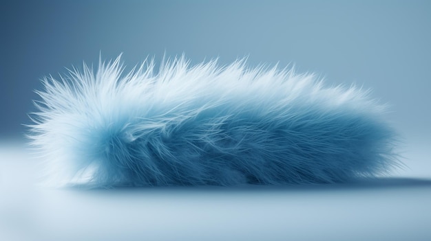 Blue Fluffy 3D Arrow Icon