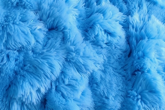 Blue fluffy fabric that is made by the company blue fluffy fabric