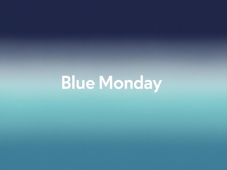 a blue friday calendar with the words blue friday on it