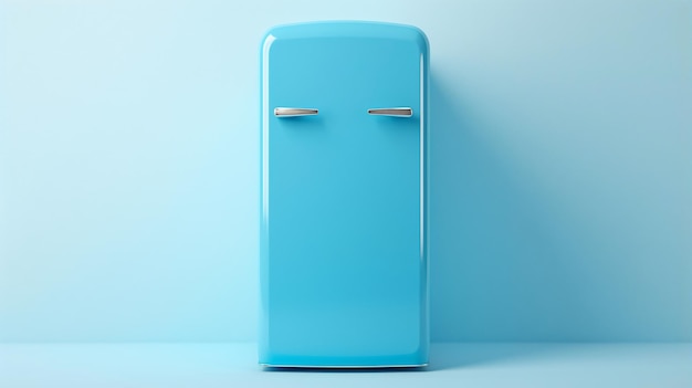 Photo blue fridge