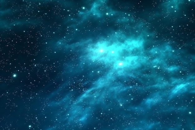 Blue galaxy background with stars in the sky