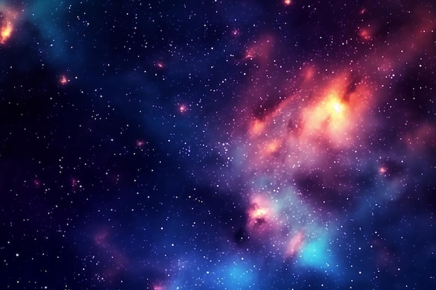 Голубая галактика со звездами и звездой слова