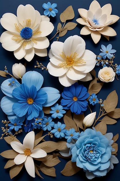 Blue garden flower