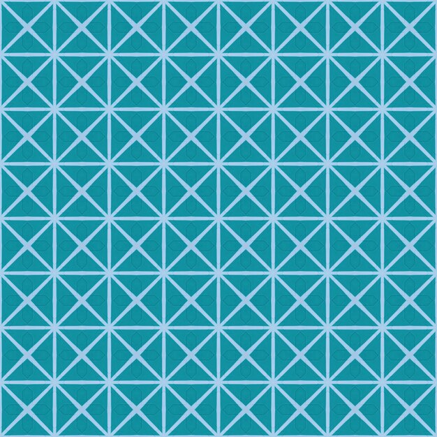 Blue geometric pattern with the same blue background.