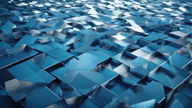 Blue geometric shapes background