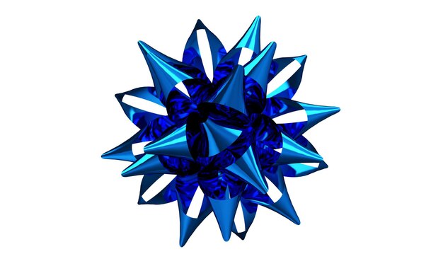 Blue Gift Bow