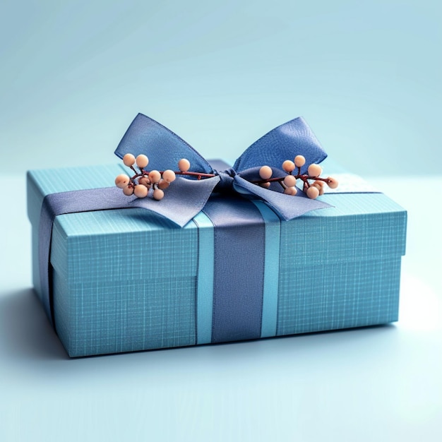 Голубая подарочная коробка для Дня отца Дня матери Рождество День рождения Для социальных сетей Размер сообщения