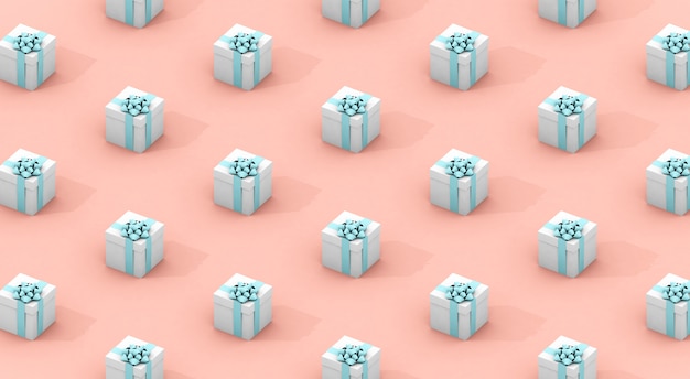 Blue gifts pattern