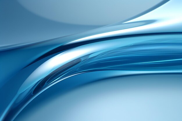 Blue glass curved background wallpaper