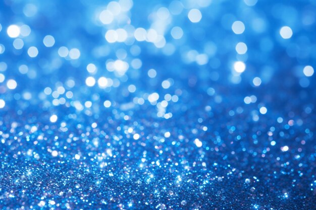 Blue glitter foil christmas background