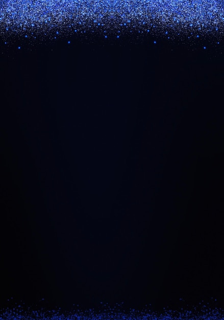 Фото Синяя блестящая волна рамка граница световой эффект рамка граница фон