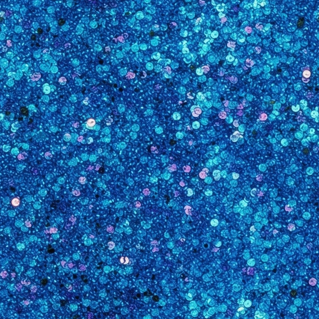 blue glitters on a blue background