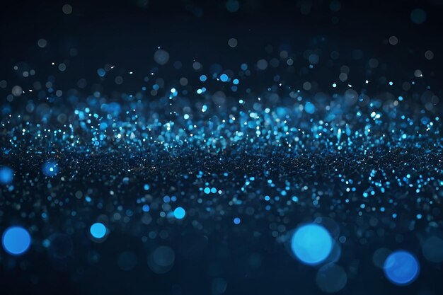 blue glow particle abstract bokeh background