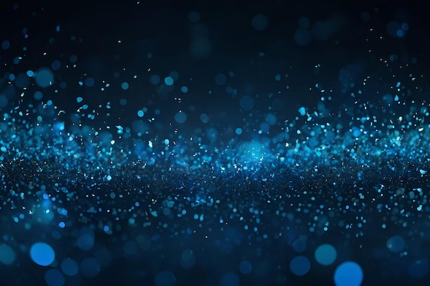 blue glow particle abstract bokeh background