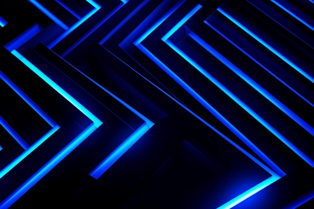 Blue glowing diagonal lines abstract background design